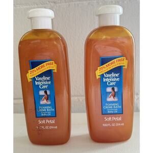 Vaseline Intensive Care Moisturizing Foaming Crème Bath Discontinued Soft Petal